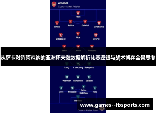 从萨卡对阵阿森纳的亚洲杯关键数据解析比赛逻辑与战术博弈全景思考